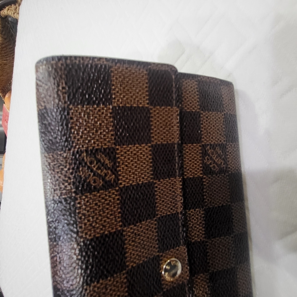 Louis Vuitton Damier Ebene Canvas Sarah Long Wallet - Picture 8 of 10